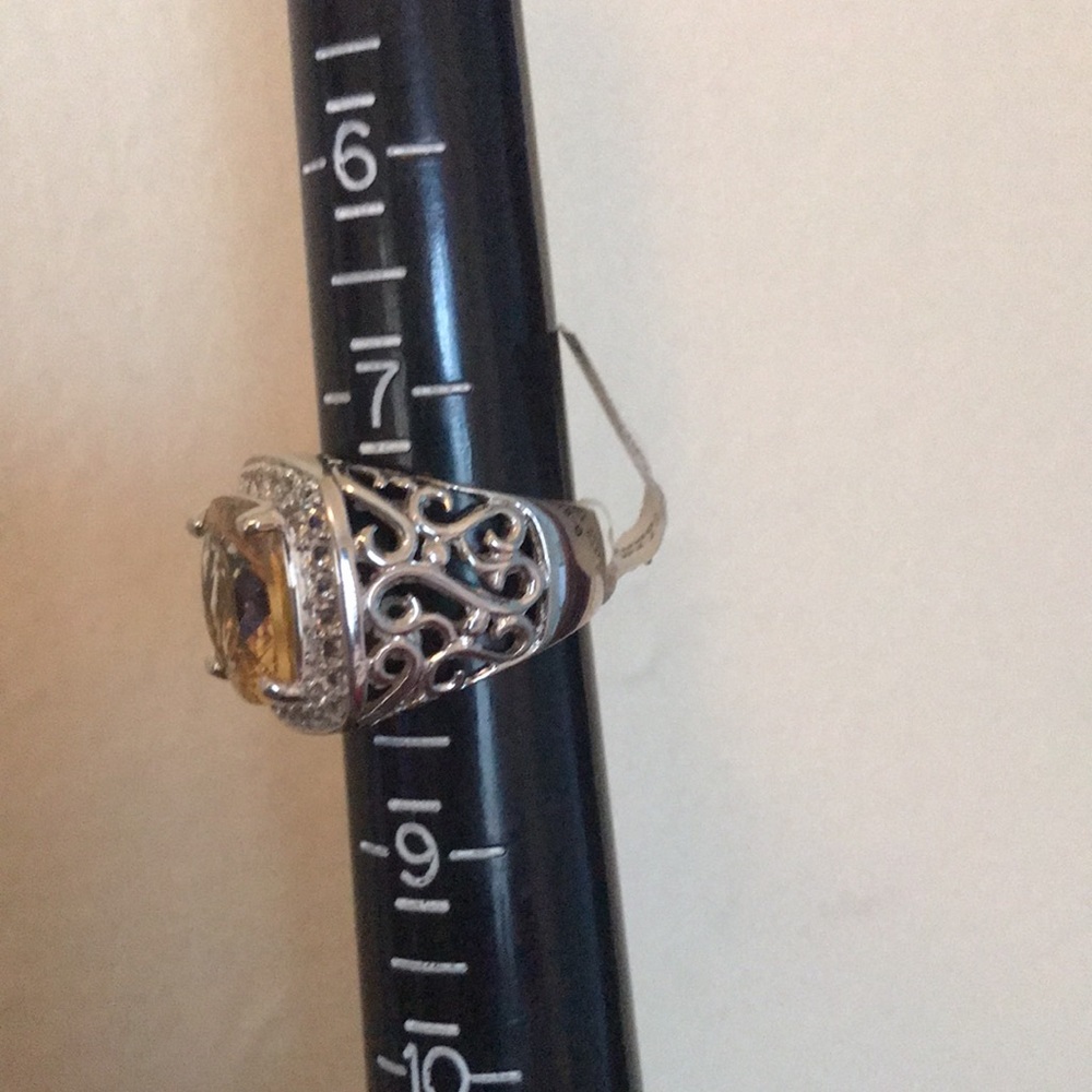 Citrine silver ring - Picture 12 of 15